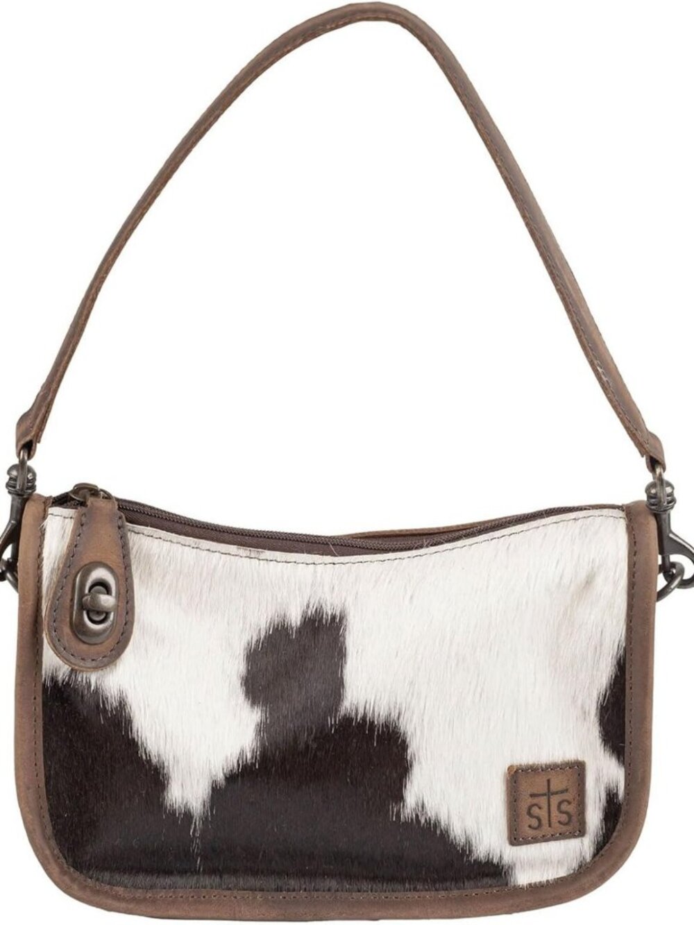Classic Cowhide Purse - Stylish Handbag with Unique Design & Versatile Use
